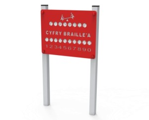 Tablica Braille'a - metal