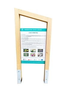 Tablica edukacyjna wolnostojąca skośna